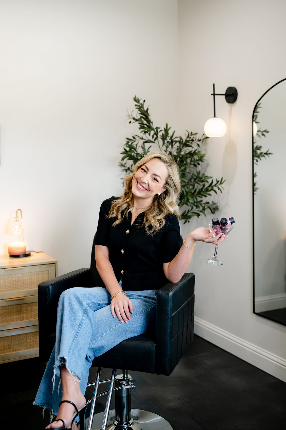 Anna Grace, founder of AG Studio, in the studio